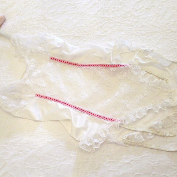 Vintage Teddy Romper Panties w/Garters M - Picture 5 of 11